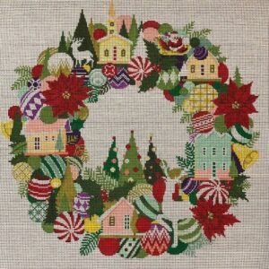 A Stitch in Time Christmas Wreath ASIT390-18