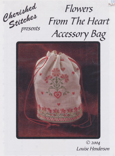 Cherished Stitches Flowers From the Heart Accessory Bag