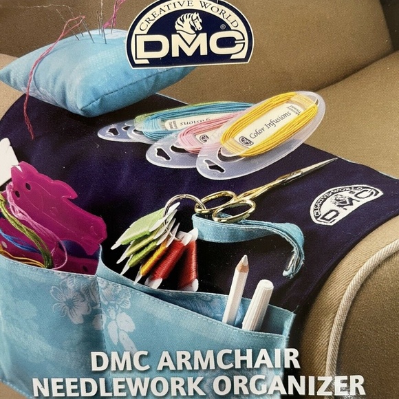 DMC Armchair Needlework Storage Organizer, Large Pockets