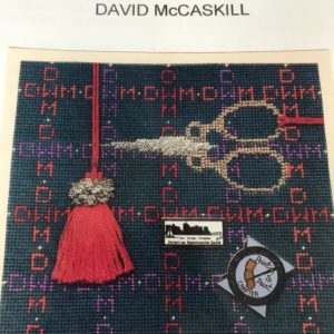 David McCaskill Initial Frame Weight with Alphabet with Stitch Guide