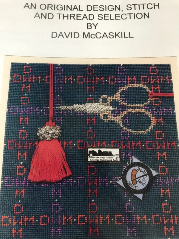 David McCaskill Initial Frame Weight with Alphabet with Stitch Guide