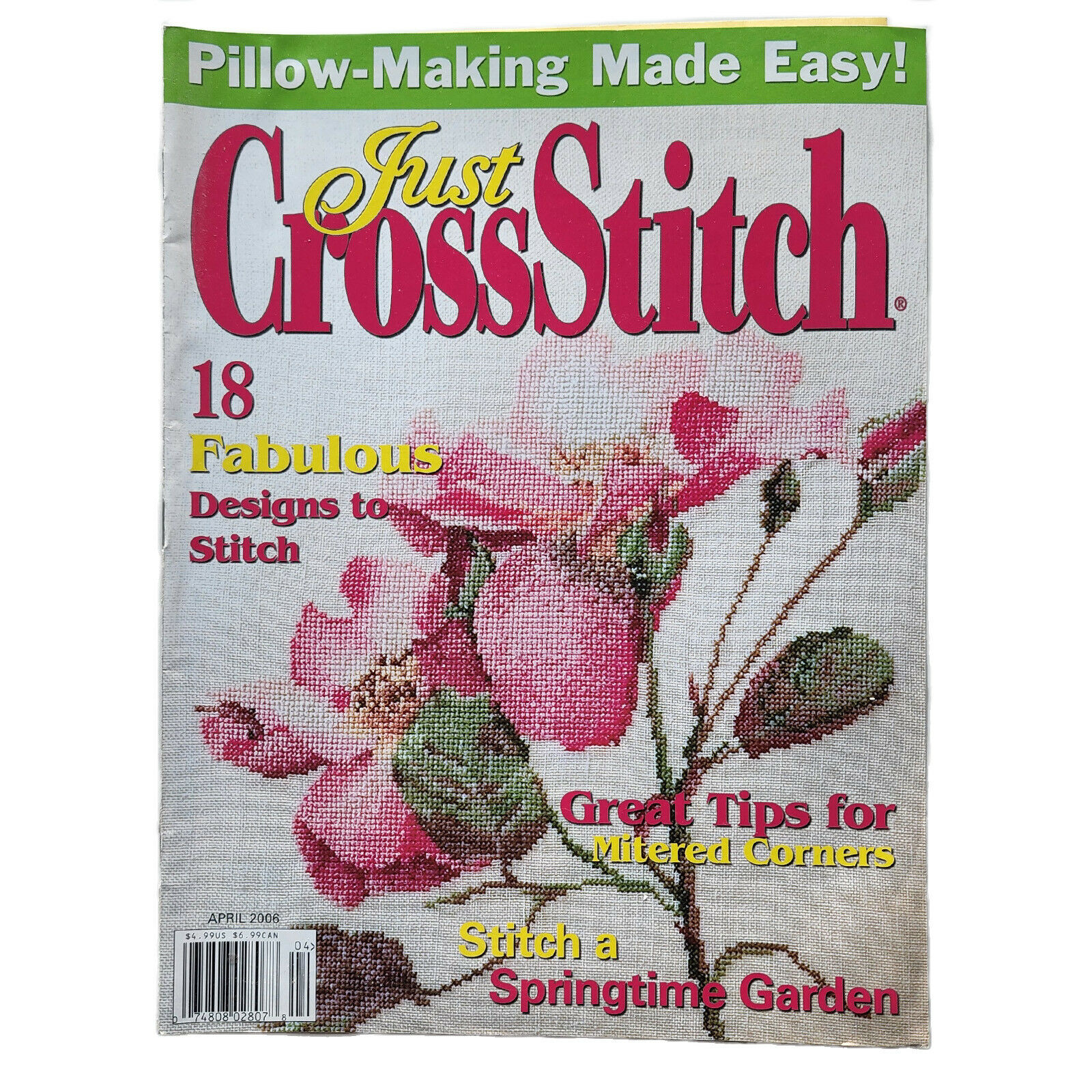 Just Cross Stitch Magazine April 2006 - Stitches From The Heart