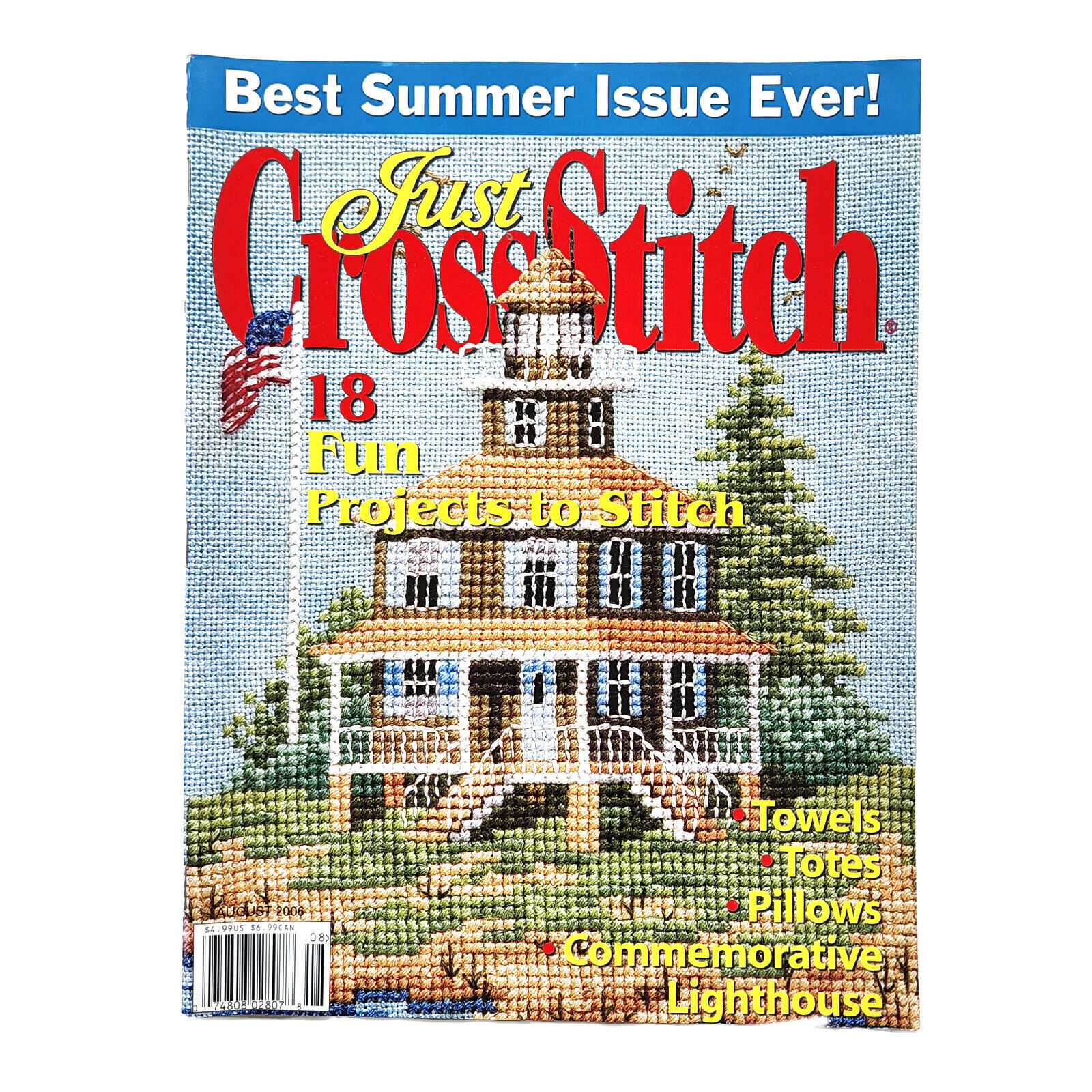 Just Cross Stitch Magazine August 2006 - Stitches From The Heart