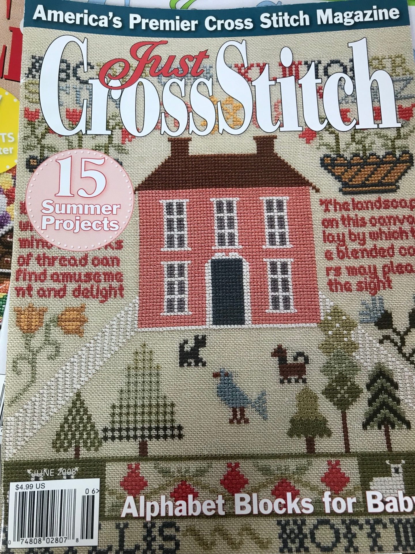 Just Cross Stitch Magazine June 2008 Stitches From The Heart