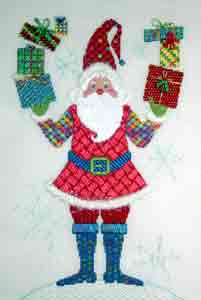 Just Libby Designs Juggling Glitzy Santa 1081