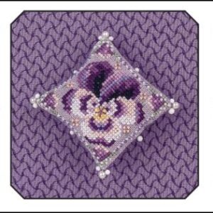 Just Nan Pansy Petals Petite Flower Cushion & Embellishments