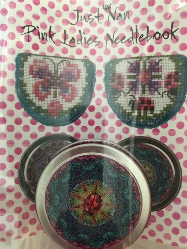 Just Nan Pink Ladies Needlebook with Ladybug Tin