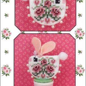 Just Nan Rose Heart Bunny & Embellishment Kit