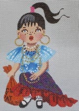 Renaissance Dancer Cross Stitch Tapestry kit – Thread and Mercury