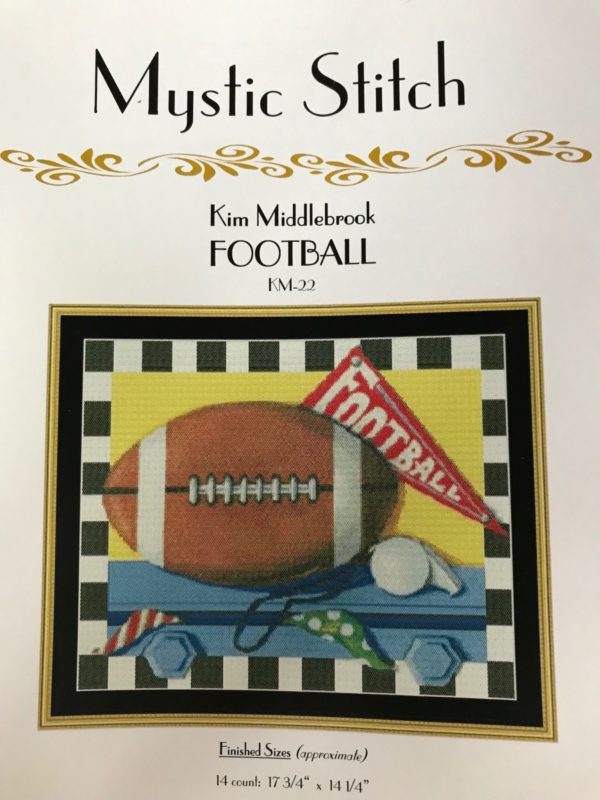 Mystic Stitch Football by Kim Middlebrook