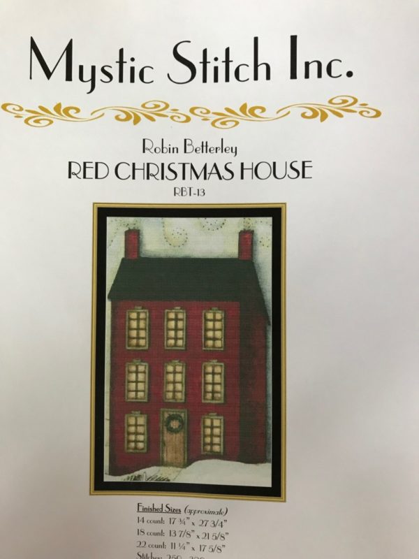 Mystic Stitch Red Christmas House by Robin Betterley