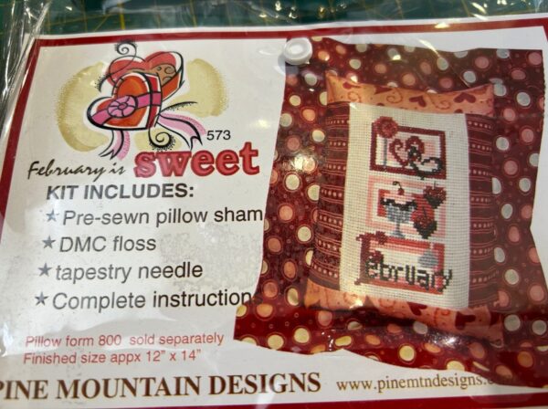 Pine Mountain February is Sweet Flange Pillow Kit