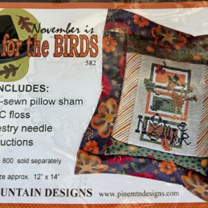 Pine Mountain November is For The Birds Flange Pillow Kit