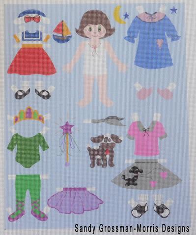 Sandy Grossman Morris Paper Dolls PID026-F