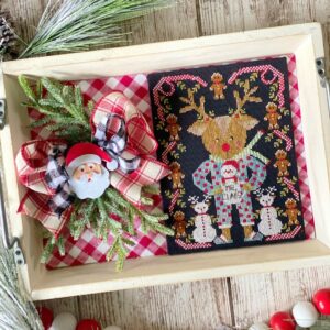 Stitching with the Housewives Rudolph & Mr Claus