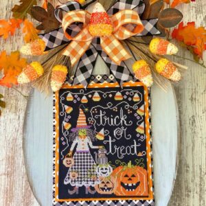 Stitching with the Housewives Trick or Treat