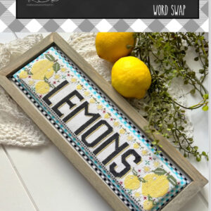 Stitching with the Housewives Word Swap Lemons