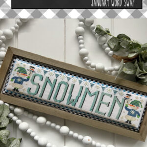 Stitching with the Housewives Word Swap Snowman