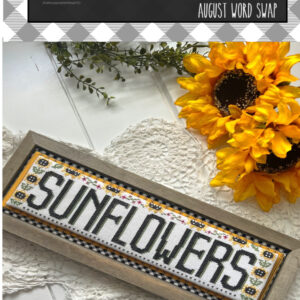 Stitching with the Housewives Word Swap Sunflowers