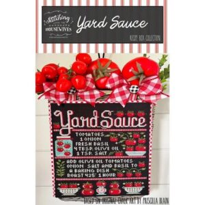 Stitching with the Housewives Yard Sauce Recipe Box