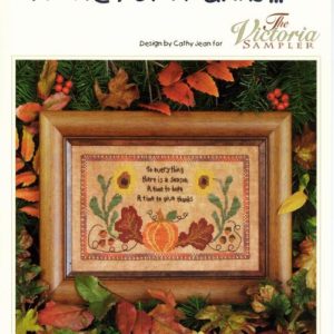 The Victoria Sampler A Time for Thanks & Accessory Pack