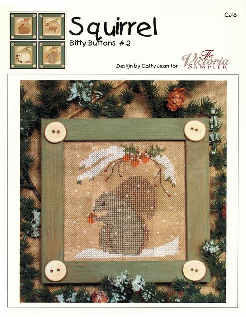 The Victoria Sampler Bitty Buttons #2 Squirrel & Accessory Pack