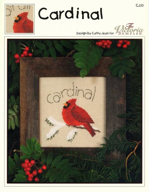 The Victoria Sampler Cardinal & Accessory Pack - Stitches From The Heart