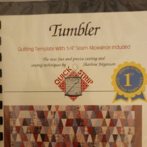 Tumbler Quick Strip Quilting Template with Pattern