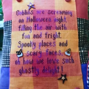Val's Stuff Halloween Night with Trail Creek Farm Pillow